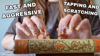 Actually Fast and Aggressive Book Tapping and Scratching ASMR
