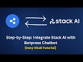 Integrate Stack AI with Botpress for Smarter AI Chatbots | Hindi Tutorial