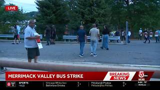 Merrimack Valley bus drivers strike over schedule change dispute