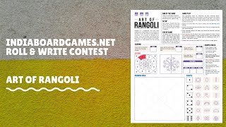 Art of Rangoli - Roll and Write Game Design Contest - Playthrough screenshot 2