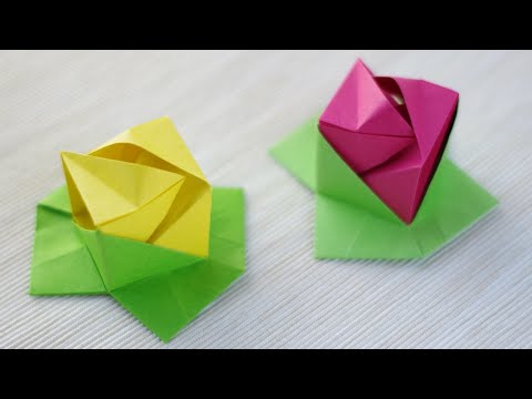 折り紙 かわいい家の折り方 立体 作り方 Youtube