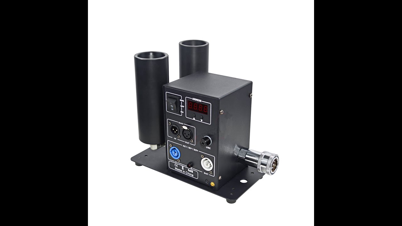 Double head co2 jet machine with 4 meters hose YouTube