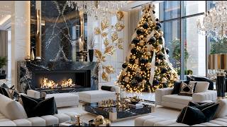 Opulent Christmas Aesthetics 2026 | Matte Black Marble & Gold Leaf Luxury Home Decor screenshot 2