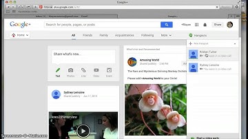 Google Docs and Hangouts Screencast