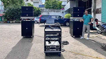 Dàn âm thanh sự kiện - nhỏ gọn hiệu quả cao - loa array 30Neo ruby & loa sub 60 ruby