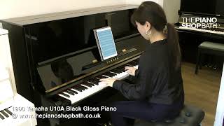1990 Yamaha U10A Black Gloss Piano @ The Piano Shop, Bath
