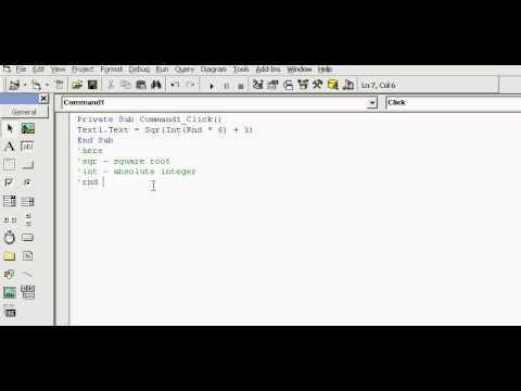 how to use math functions in vb6 - YouTube