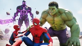 Download Lagu Unexpected team up: Spider-Man \u0026 Hulk against Evil Villain😢 | AI superhero Short Film MP3