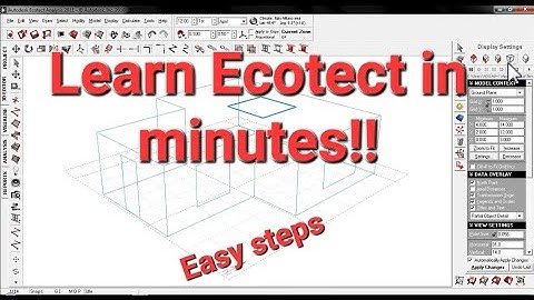 Autodesk Ecotect Analysis Basic Tutorial