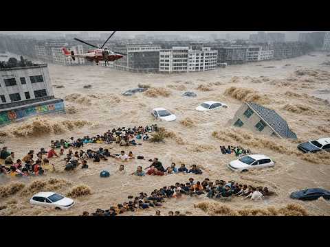 Historic Flood Disaster in China! 260,000+ Evacuated as Liaoning Goes Under Water