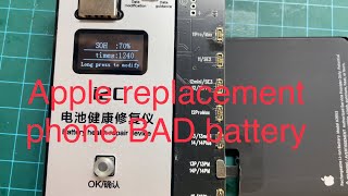 Did apple give a replacement phone with an old battery?? Customer complained about battery health