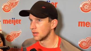 Watch Red Wings Justin Abdelkader And Jeff Blashill Talk About Big Hit On Aleksander Barkov