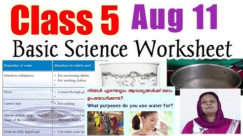 Class 5 Victers Basic Science August 11 Worksheet/victers class 5 worksheet/5victers/victers class 5