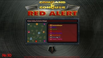 Command and Conquer Red Alert Remastered 2vs2vs2vs2vs2 (Amazing team play against pro players)