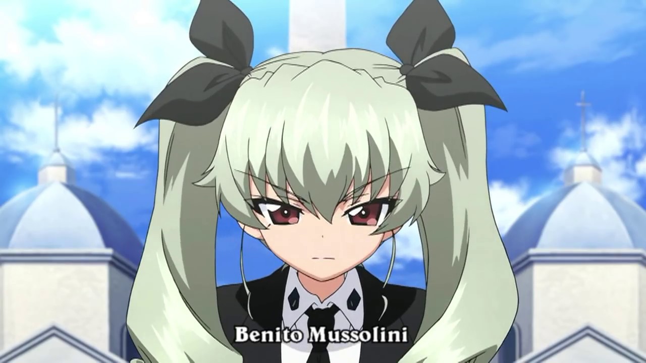 Anchovy from GuP AKA Anime Mussolini or Mussololi Comment edited -  #211491589 added by ohnononyoudidnt at fish girl
