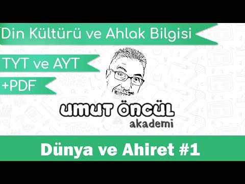 Din Kültürü ve Ahlak Bilgisi | 11.Sınıf | 1.Ünite | Dünya ve Ahiret #1 | +PDF