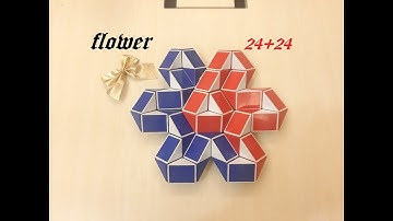 COMBINATION OF 2 SNAKE CUBE (24+24) - Flower