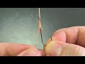 A new way to tie a fishing hook