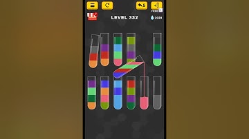 #new Water Color Sort Puzzle level 332 #WaterColorSortPuzzle #game #games
