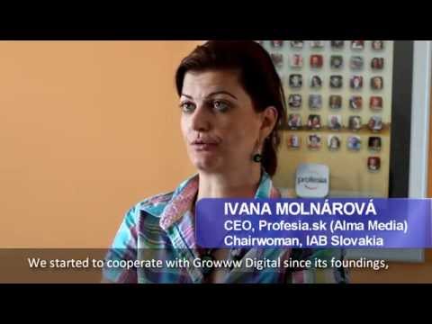Ivana Molnárová (Profesia.sk) about Growww Digital
