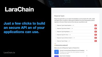 LaraChain Build: Building an API and integrating it with your data and OpenAi
