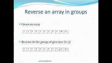 Programming Interview Question 2- Reverse of array in groups