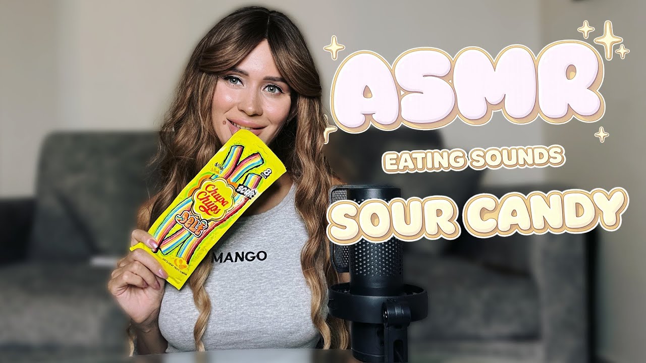 ASMR NO TALKING Sour Candy Eating 😝 Intense Mouth Sounds - YouTube
