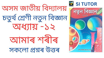 AJB Class 4 Science Chapter 12 Answer l আমাৰ শৰীৰ | Assam Jatiya Bidyalay l | Lesson 12 | Class 4