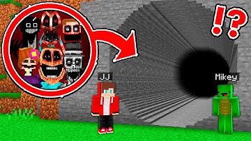 JJ and Mikey Found LONGEST SCARY MIMIC & JENNY DWELLER & NIGHT POWLER Tunnel in Minecraft ?!