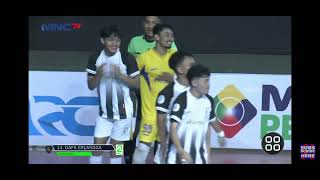 advantage - terjadi gol : foul tidak terakumulasi / tercatat