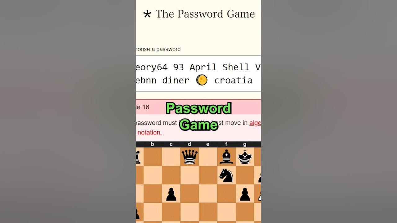 How Far Can You Get In The Password Game Before Tapping Out