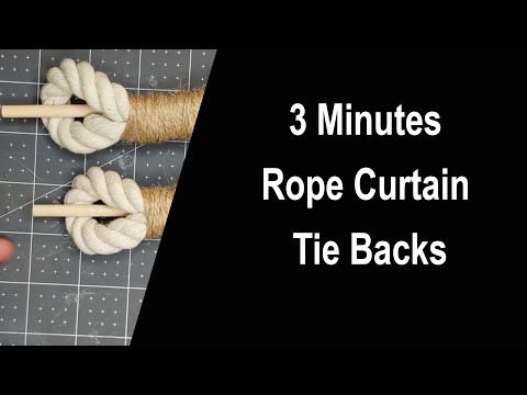 Rope Curtain Tie Backs Diy