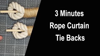 3 Minutes Rope Curtain Tie Backs - Cuerdas para Cortinas