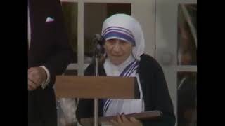 President Regan || Presenting The Presidential Medal of Freedom ||  To Mother Teresa