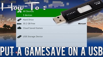 How To : Put A Gamesave Onto Your USB (Xbox 360)