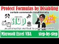 Disable delete, copy-paste, right-click & hide ribbon #Excel🔥stop users from delete row/column #vba