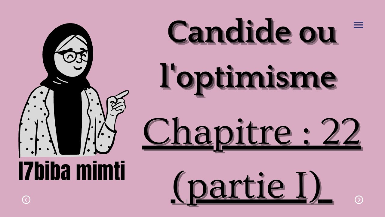 Candide ou l'optimisme chapitre 22 partie I
