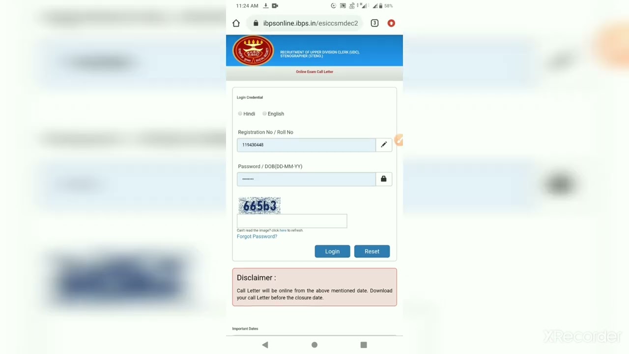ESIC UDC ADMIT Card OUT | Link in the Description