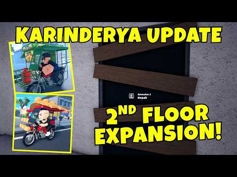 KARINDERYA UPDATE! 2nd Floor Expansion, New Code, Furniture &amp; Customization Added! ROBLOX