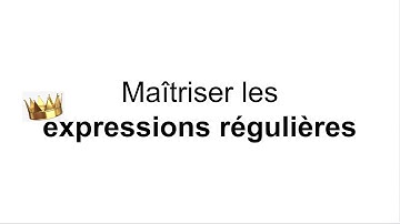 [1] Maitriser les regex en python - A quoi servent les expressions régulières ?