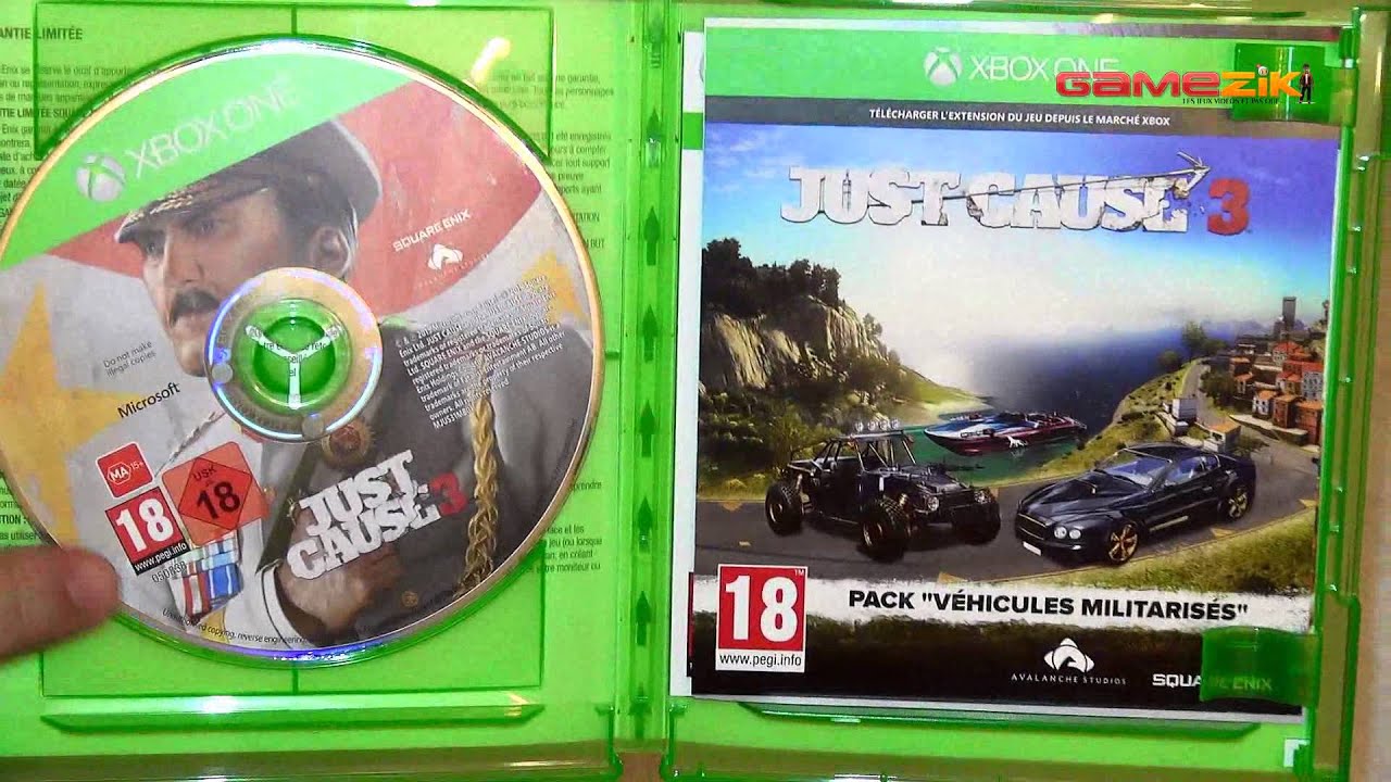 Unboxing Just Cause 3 XBOX One HD 1080p YouTube
