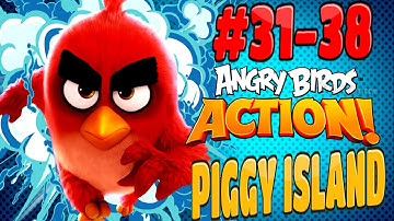 Angry Birds Action! Piggy Island Levels {31 To 38} Walkthrough