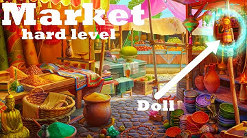 Manor Matters hidden objects  #95 Market HD - failed in Doll, Counting frame | Tiger, Mask, Lizard