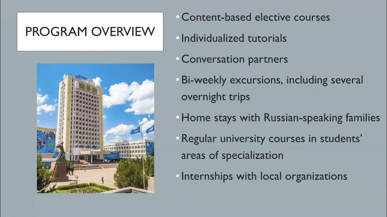 Russian Flagship Program Russian Flagship Capstone year: Information session - YouTube