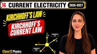 16) Kirchhoff’s Current Law| Class12 Physics | Current Electricity| #jee #neet #class12physics 