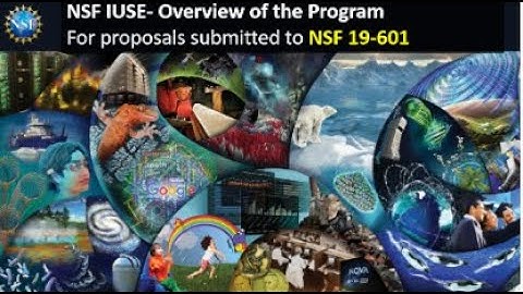 NSF IUSE Program November 5, 2019 Webinar: Overview of the Program