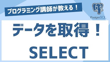 PostgreSQL【1時間30分で最低限必要な知識を学ぶ！未経験者必見！】はじめてのPostgreSQL入門講座