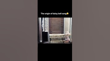Origin of daisy bell song the first computer to sing a song #scary #daisy09