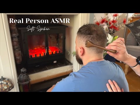 ASMR REAL PERSON Hair, Scalp, Neck & Upper Back Pampering with Disney World Trip Rambling