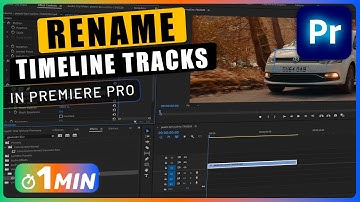 How to RENAME Video and Audio TRACKS in Timeline in Premiere Pro